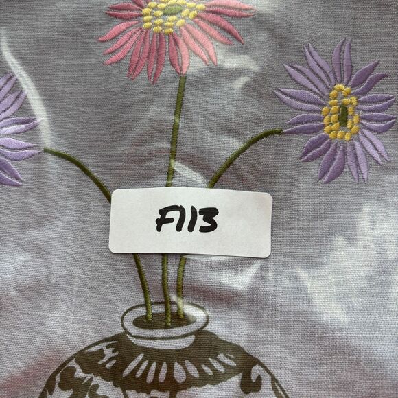Sweet Jessie Linen Maxi Dress Floral Cottagecore Boho Coastal Lilac Size 8 F113 - Picture 9 of 9